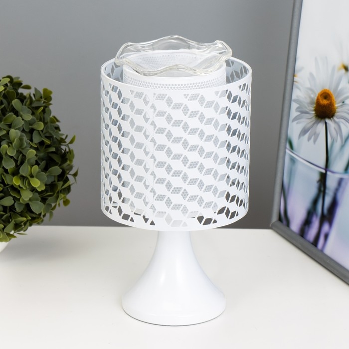 Аромасветильник Аромасветильник "Берта" G4 35Вт белый 14,5х14,5х25,5 см RISALUX