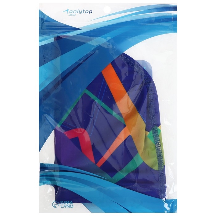 Шапочка для плавания взрослая ONLYTOP, тканевая, обхват 54-60 см Шапочка для плавания взрослая ONLYTOP, тканевая, обхват 54-60 см