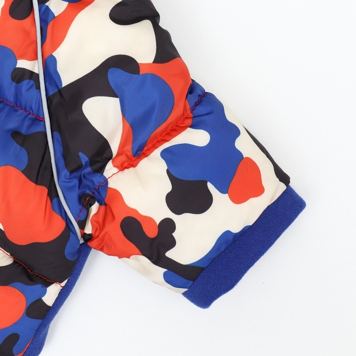 Комбинезон Комбинезон "Go-Иди" с утяжкой, размер 8 (ДС 19 см, ОГ 30, ОШ 22 см), синий/камуфляж