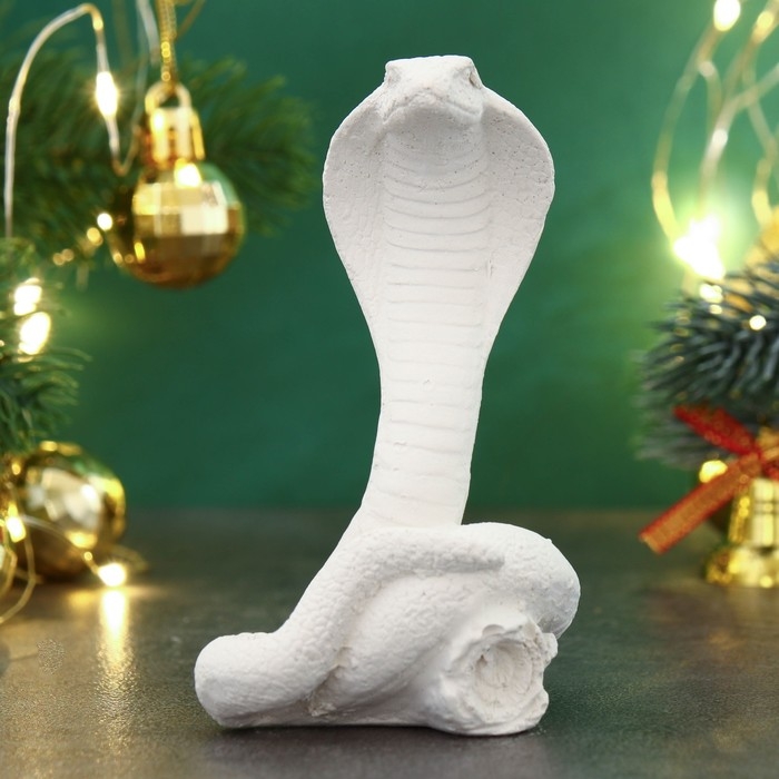 Новый год. Символ 2025. Фигура для раскраски  Новый год. Символ 2025. Фигура для раскраски "Змея Серафима" 10х6х6см