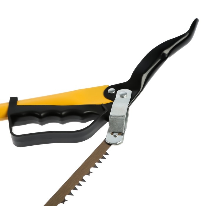 Пила лучковая ТУНДРА, Пила лучковая ТУНДРА, "волчий зуб" для быстрого пила по сухой и мокрой древесине, 450 мм