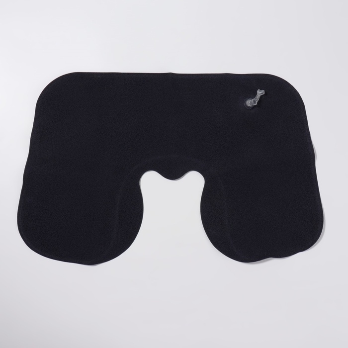 Подушка для шеи дорожная, надувная, 42 × 26,5 см, цвет синий Подушка для шеи дорожная, надувная, 42 × 26,5 см, цвет синий