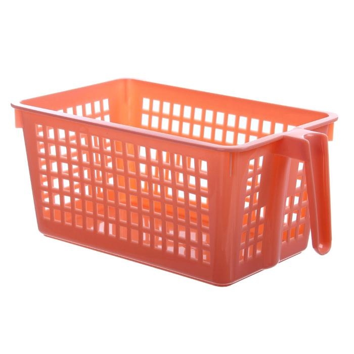 Корзина для хранения с ручкой, 28×16×12 см, МИКС Корзина для хранения с ручкой, 28×16×12 см, МИКС