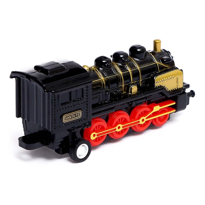 Поезд металлический «Классика», с 4 вагонами, инерция, МИКС Поезд металлический «Классика», с 4 вагонами, инерция, МИКС