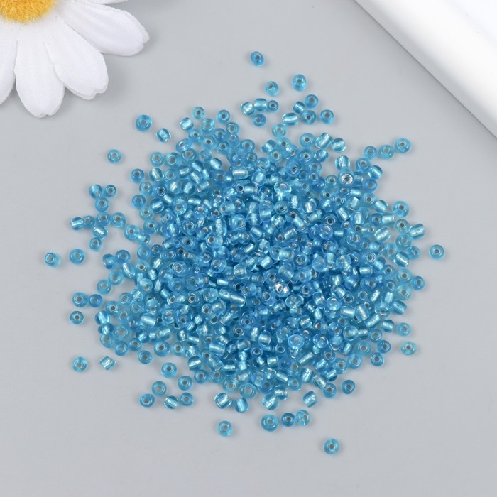 Бисер стекло 8/0  Бисер стекло 8/0 "Голубое небо" 450 гр