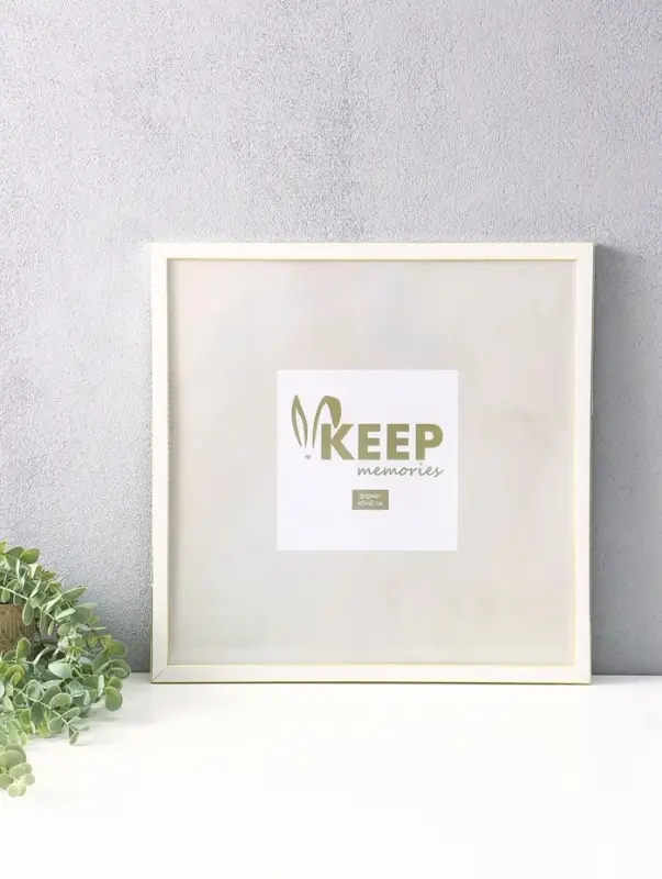 Фоторамка для фото 40&times;40 см Keep memories, Elysian, пластик, белый с золотом