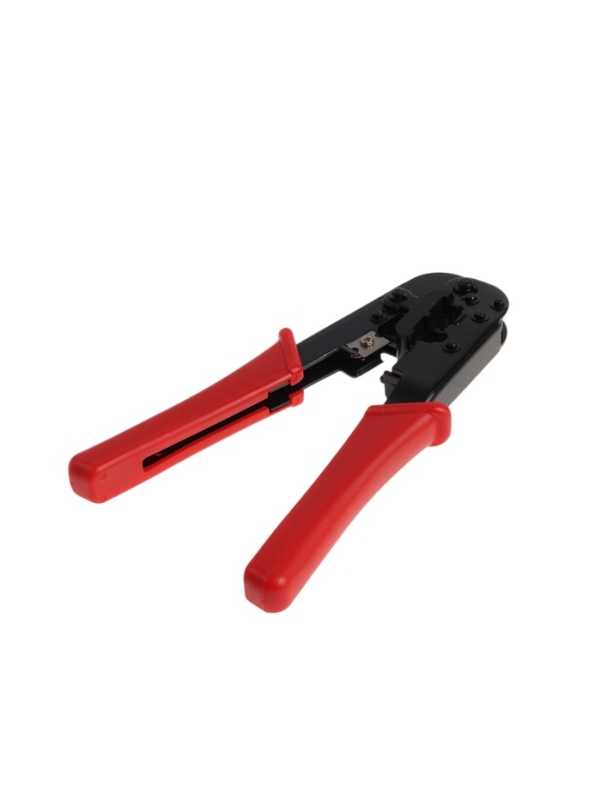 Кримпер ТУНДРА, для витой пары и телефонной линии RJ-45 8P 6P, горизонтальный обжим Кримпер ТУНДРА, для витой пары и телефонной линии RJ-45 8P 6P, горизонтальный обжим