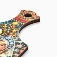 Доска разделочная сувенирная &laquo;Символ года. С Новым Годом!!&raquo;, 20&times;11&times;0.6 см, дерево, разноцветная