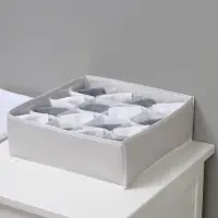 Органайзер для хранения белья LaDо́m, 16 ячеек, 32&times;32&times;12 см, серый