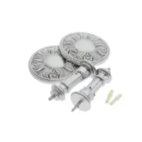 Крючок для штор CAPPIO KS031, d=95 мм, цвет серебро, 2 шт