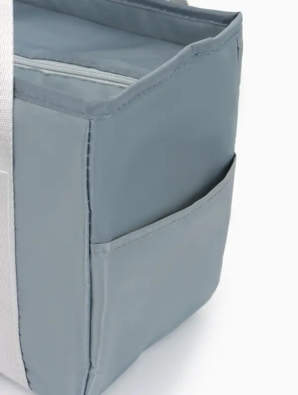 Термосумка на молнии, 6.4 л, цвет серый