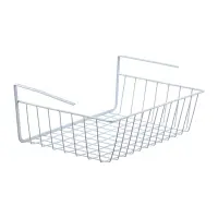 Корзина подвесная на полку тм VETTA, 35х26х13,5см, металл, цвет белый