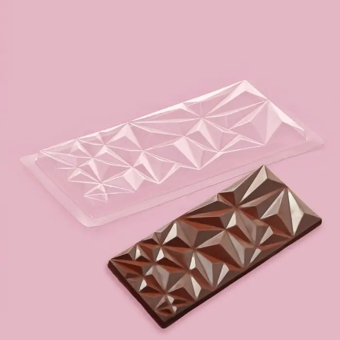 Форма для шоколада «Геометрия», пластик, 20,5×10×1 см, прозрачная