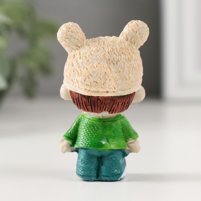 Сувенир полистоун Сувенир полистоун "Малышка в шапке" МИКС 2,5х3,3х6 см