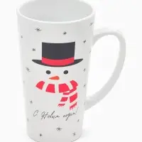 Кружка чайная новогодняя &laquo;С новым годом! Снеговик&raquo;, 450 мл