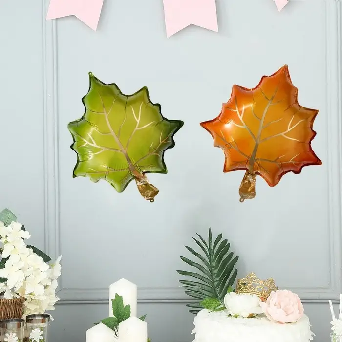 Шар фольгированный 25 Шар фольгированный 25" «Зелёный лист»