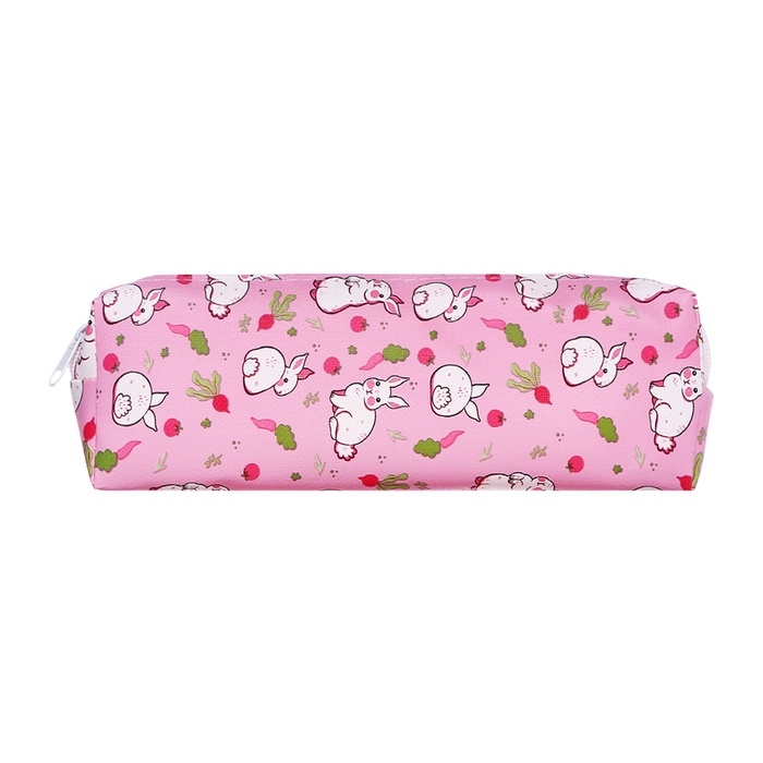 Пенал школьный «Кролики», на молнии, МИКС Пенал школьный «Кролики», на молнии, МИКС