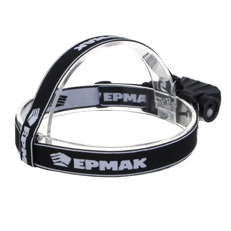 Фонарь налобный тм ЕРМАК, 3 LED, 1200мАч, 3 режима, 8,3х3,8х5,4см, USB кабель, пластик