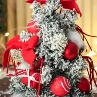 Искусственная ёлка настольная &laquo;Сюрприз в мешочке&raquo; 31&times;17 см, красный