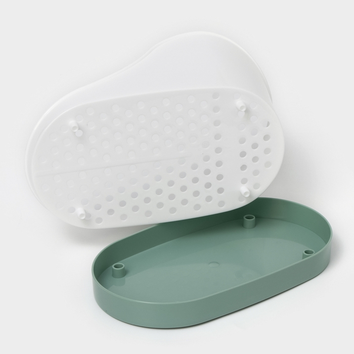 Подставка для моющих средств, пластик, цвет фисташковый Подставка для моющих средств, пластик, цвет фисташковый