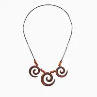 Кулон &laquo;Три спирали&raquo;, дерево соно