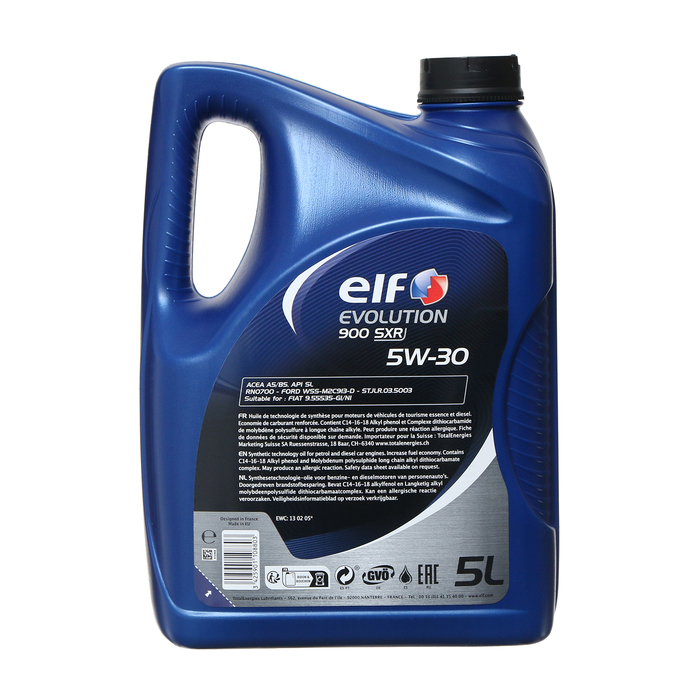 Масло моторное Elf Evolution 900 SXR 5W-30, 5 л Масло моторное Elf Evolution 900 SXR 5W-30, 5 л