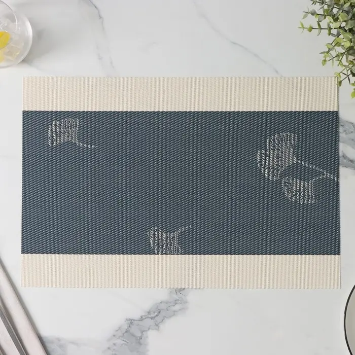 Салфетки сервировочные на стол Доляна &laquo;Лилли&raquo;, 4 шт., 45&times;30 см, синие