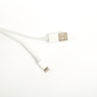 Кабель Luazon, Lightning - USB, 1 А, 0.9 м, белый