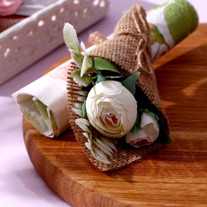 Топперы для торта «С днём рождения» 1 шт., кольцо для салфеток 1 шт., МИКС Топперы для торта «С днём рождения» 1 шт., кольцо для салфеток 1 шт., МИКС