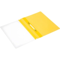 Скоросшиватель пластиковый A4  (100/110) жел 10шт/уп Россия