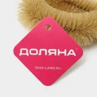 Ёршик для посуды Доляна, 25.5&times;7&times;3.5 см, овал, деревянная ручка