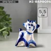 Статуэтка фарфоровая &laquo;Фигурка: Сеня козлёнок&raquo;, 5.5 см, гжель