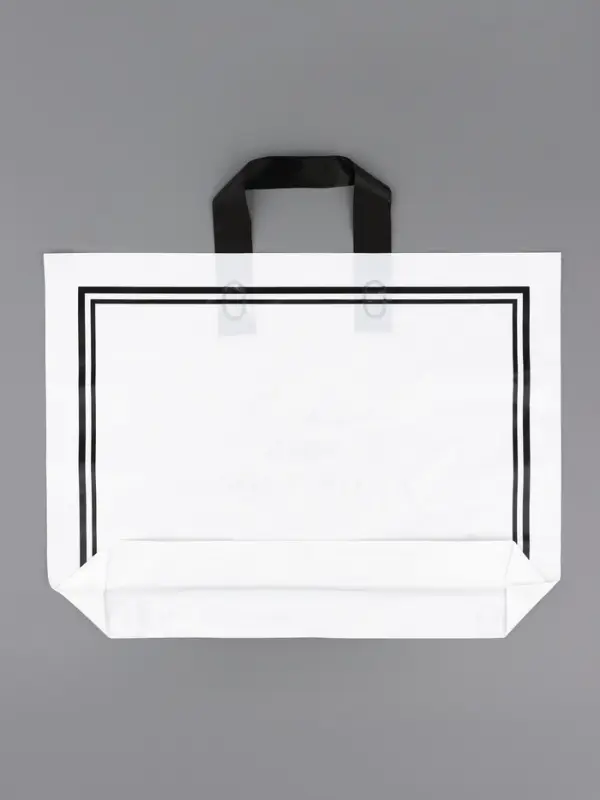 Пакет с петлевой ручкой белый 40 х 30 х 8 см  80 мкм