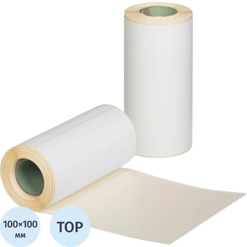 Термоэтикетки ТОП 100х100,&nbsp;100 шт/рул, вт. 25