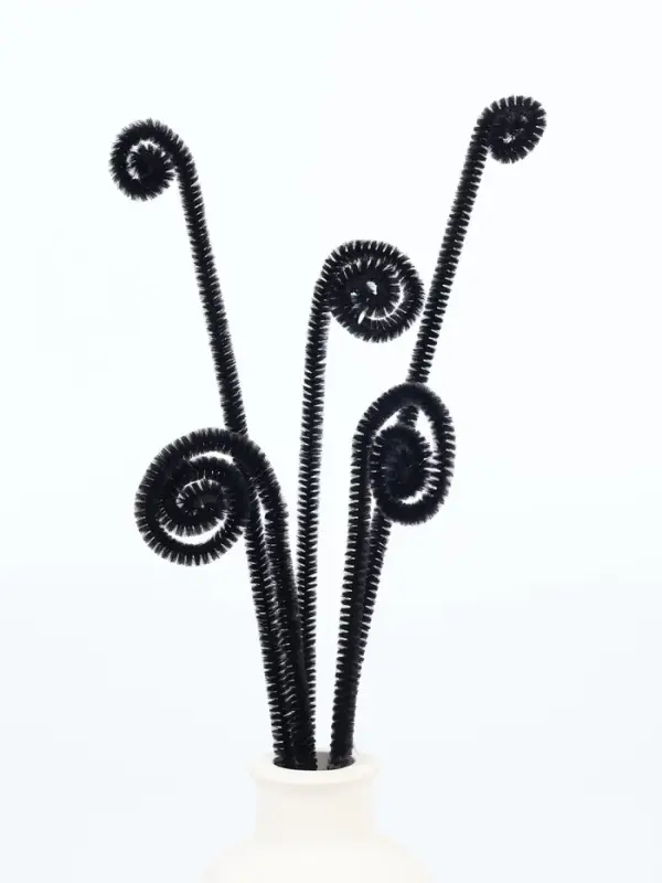 Синельная проволока, набор 100 шт., черная, 30 см