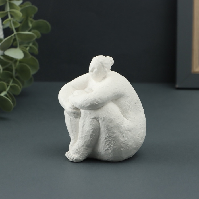 Фигура  Фигура "Дама" 10х7х10см, белая