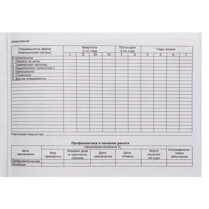 Медицинская карта ребёнка  Медицинская карта ребёнка "Классик", форма №112/у, 60 листов