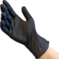 Перчатки нитрил. н/с. н/о, черные MediOk (XL) 50п/уп, 3,5гр