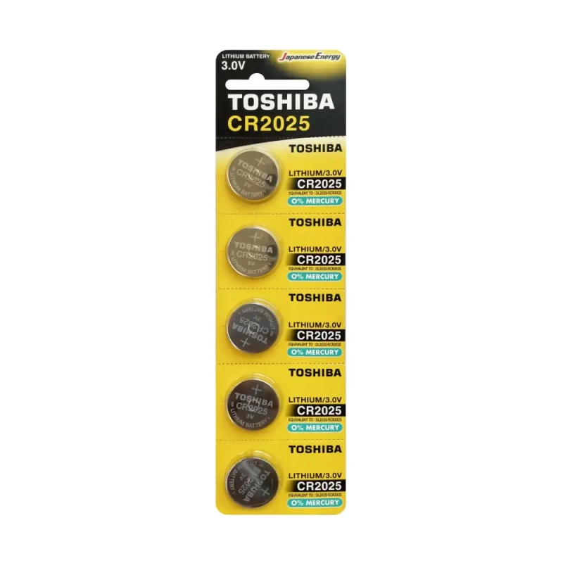 Батарейка Toshiba CR2025 BL5 Lithium 3V