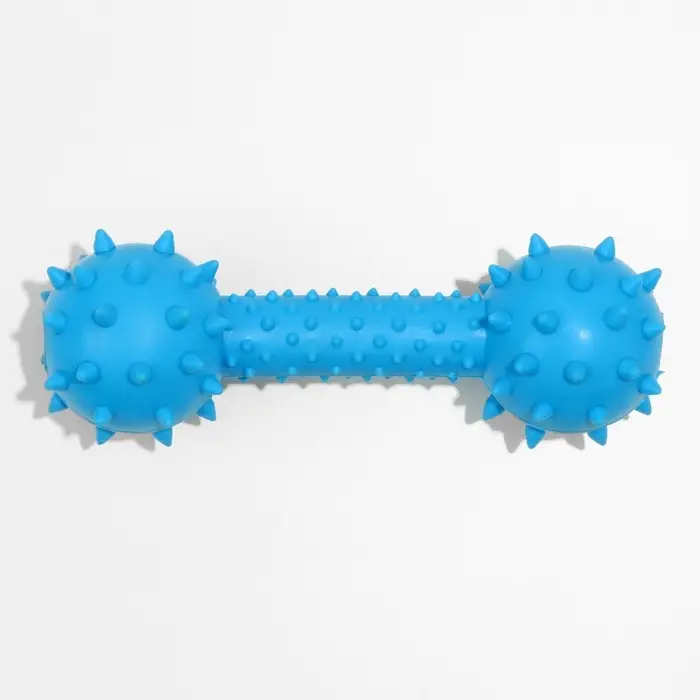 Жевательная игрушка для собак &laquo;Грозная гантель&raquo;, 15&times;5 см, синяя