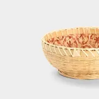 Фруктовница бамбуковая, 19 см