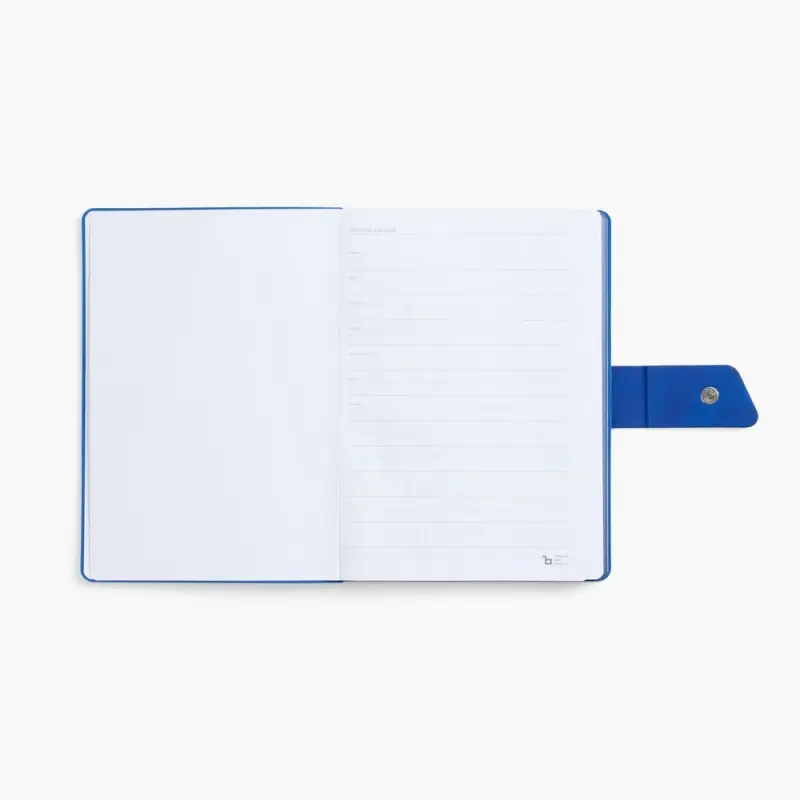 Ежедневник Boom, недатированный, черный c ярко-синий