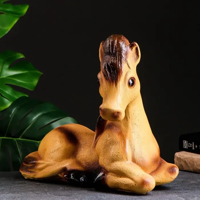 Копилка "Лошадь лежа" большая 34х39х21 см