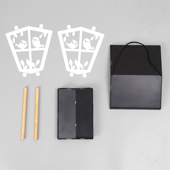 Кормушка для птиц  Кормушка для птиц "Теремок" белые боковины, 26х20,5х20см