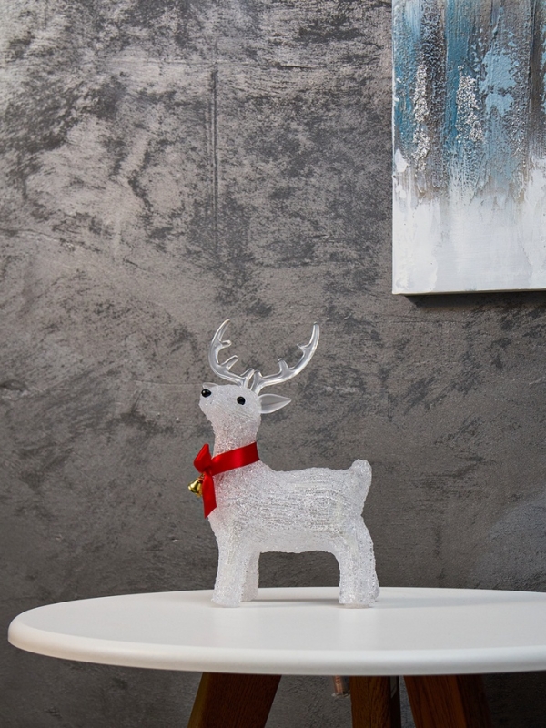 Светодиодная фигура «Олененок» 25 × 13 см, акрил, 20 LED, батарейки ААх2 (не в комплекте), свечение белое Светодиодная фигура «Олененок» 25 × 13 см, акрил, 20 LED, батарейки ААх2 (не в комплекте), свечение белое