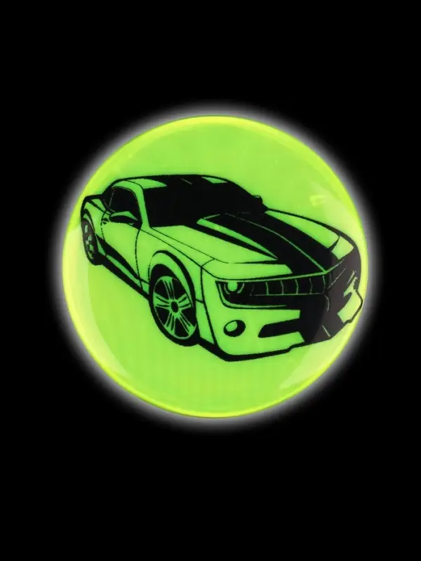 Светоотражающий значок &laquo;Авто&raquo;, d=5.8 см, МИКС