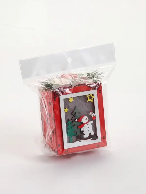 Ёлочная игрушка &laquo;Снеговик&raquo; 11&times;8 см, подвеска, от батареек AG10&times;3, свечение тёплое белое