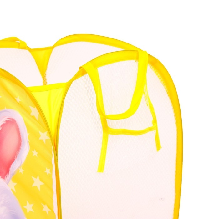 Корзина для хранения игрушек «Зайчик», 57 х 34 х 34 см, жёлтая Корзина для хранения игрушек «Зайчик», 57 х 34 х 34 см, жёлтая