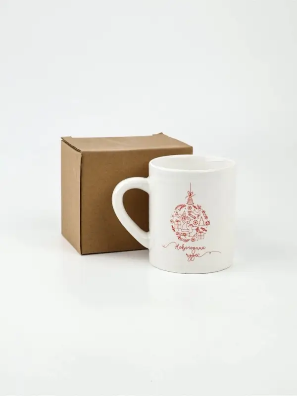 Кружка новогодняя керамическая &laquo;Новогодних чудес&raquo;, 325 мл