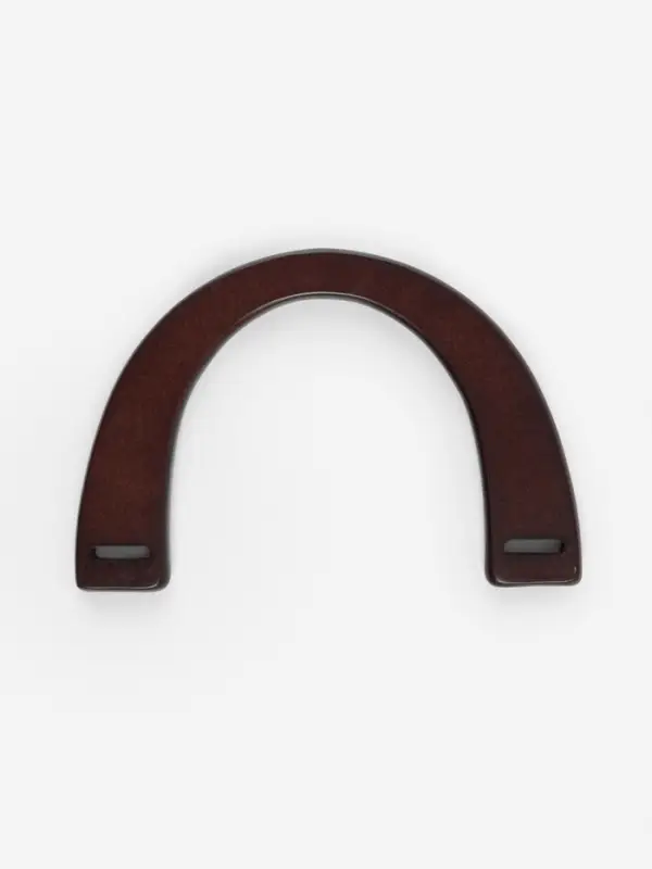 Ручки для сумки деревянные, 11.5&times;17 см, цвет коричневый